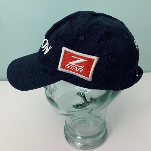 Srixon ZStar Truckers Hat Strap Back Mens Blue Golf Logo Adjustable Baseball Cap - Picture 7 of 11